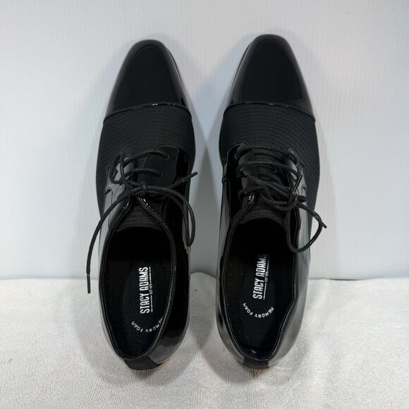 Stacy Adams Pharoah Cap Toe Oxford Shoes Wedding Prom Black Size 14 Wide main image 6